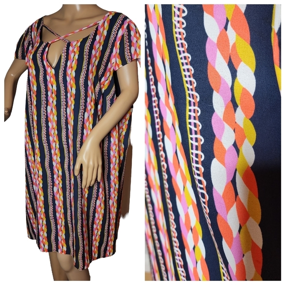 Modcloth flowy plus Size mini dress with pockets